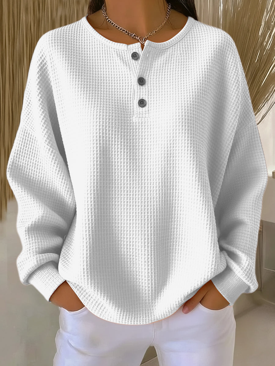 Joanna soft raised-texture pullover