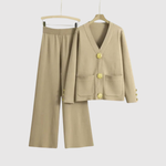 Louise women's gold-button jumpsuit