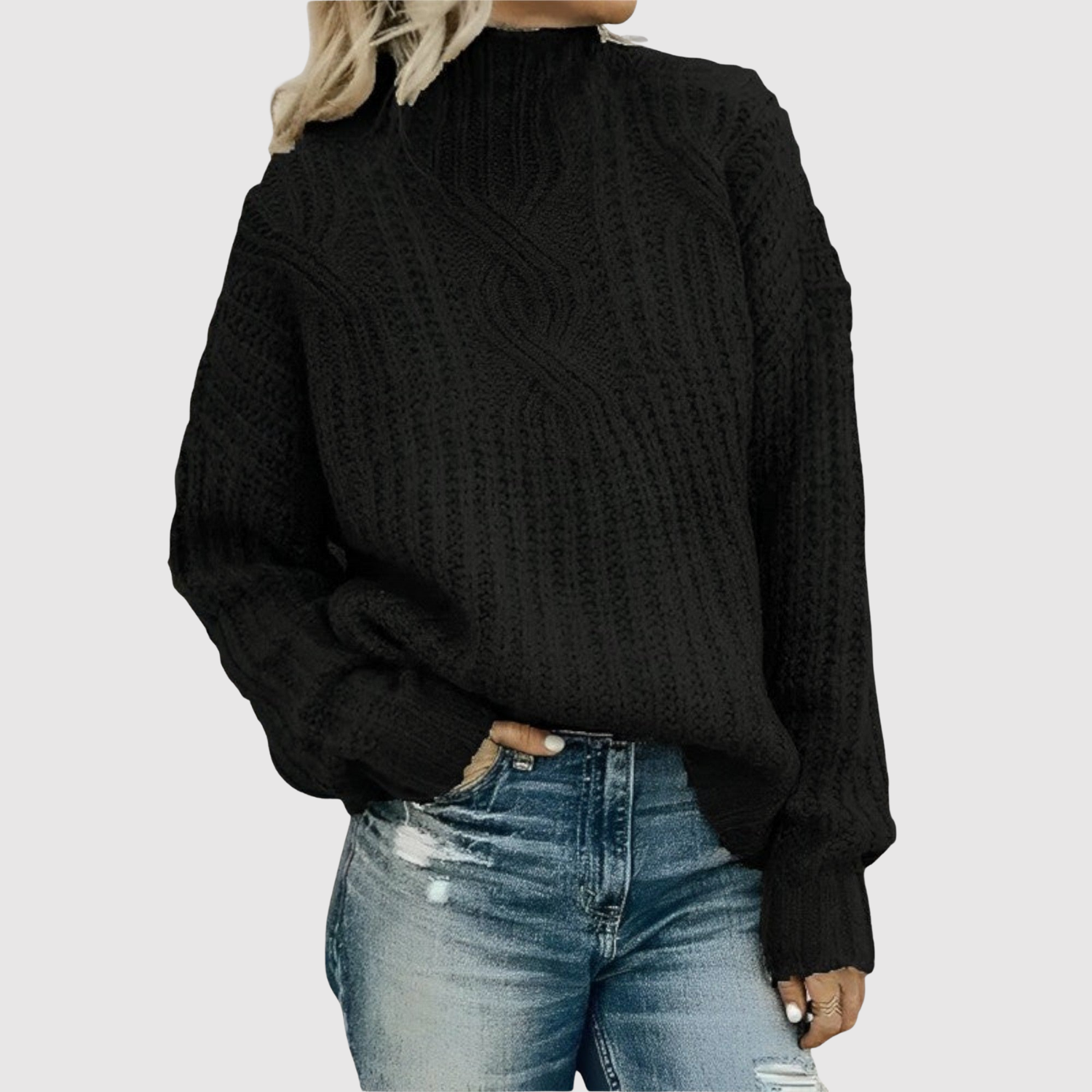 Oversized Roll Neck Jumper for women
