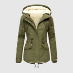 Fleece-Lined Drawcord Parka for women, view 4