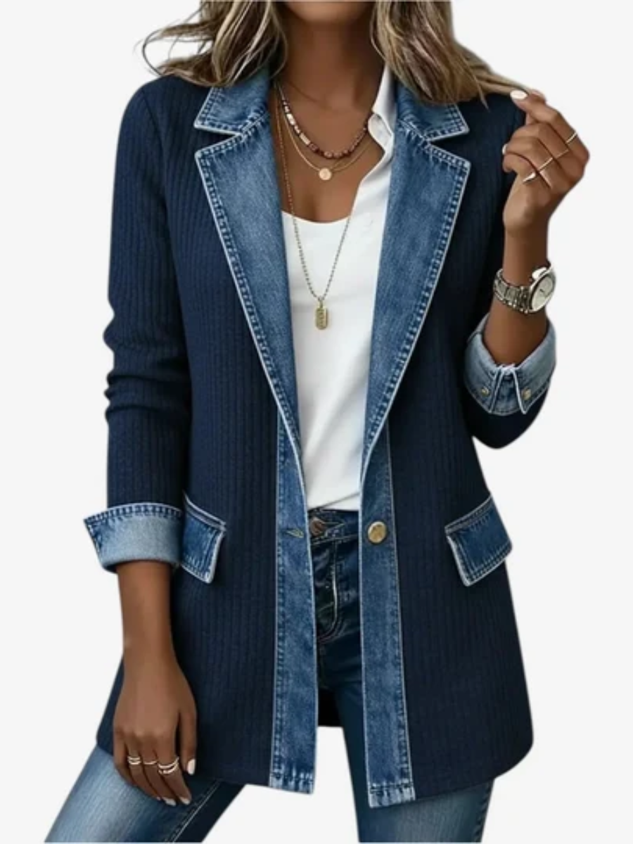 Daphne structured contrast jacket