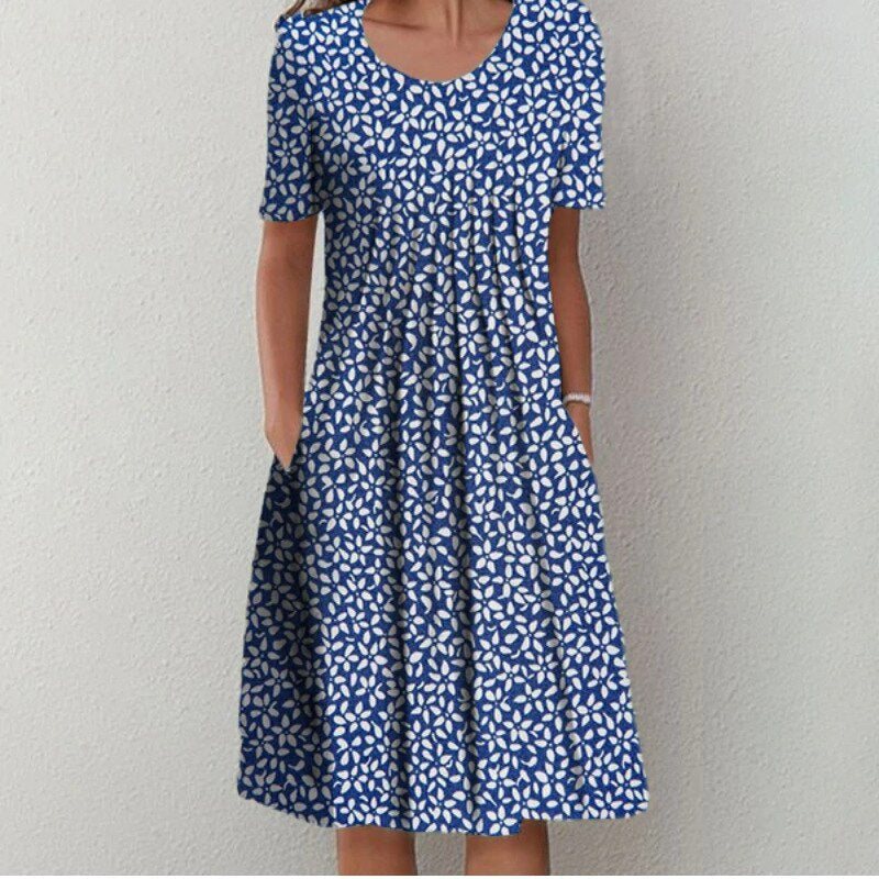 Hailey | Elegant and Casual Floral Dress with Pockets