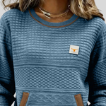 Elaine crew-neck colour-block sweatshirt