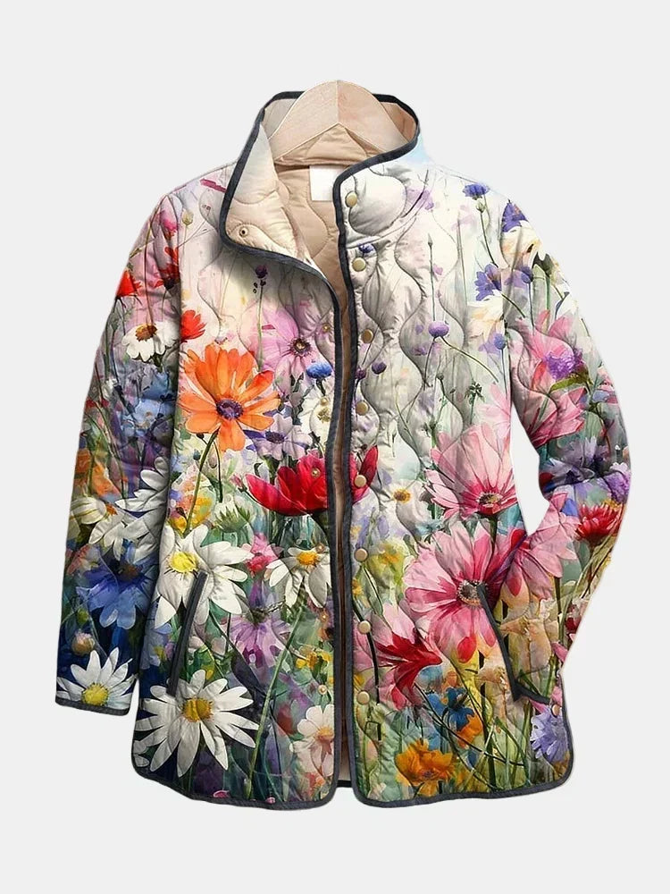 Florence women's wildflower print quilted jacket