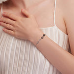 Sterling Silver Paw Print Bracelet — Adjustable Fit