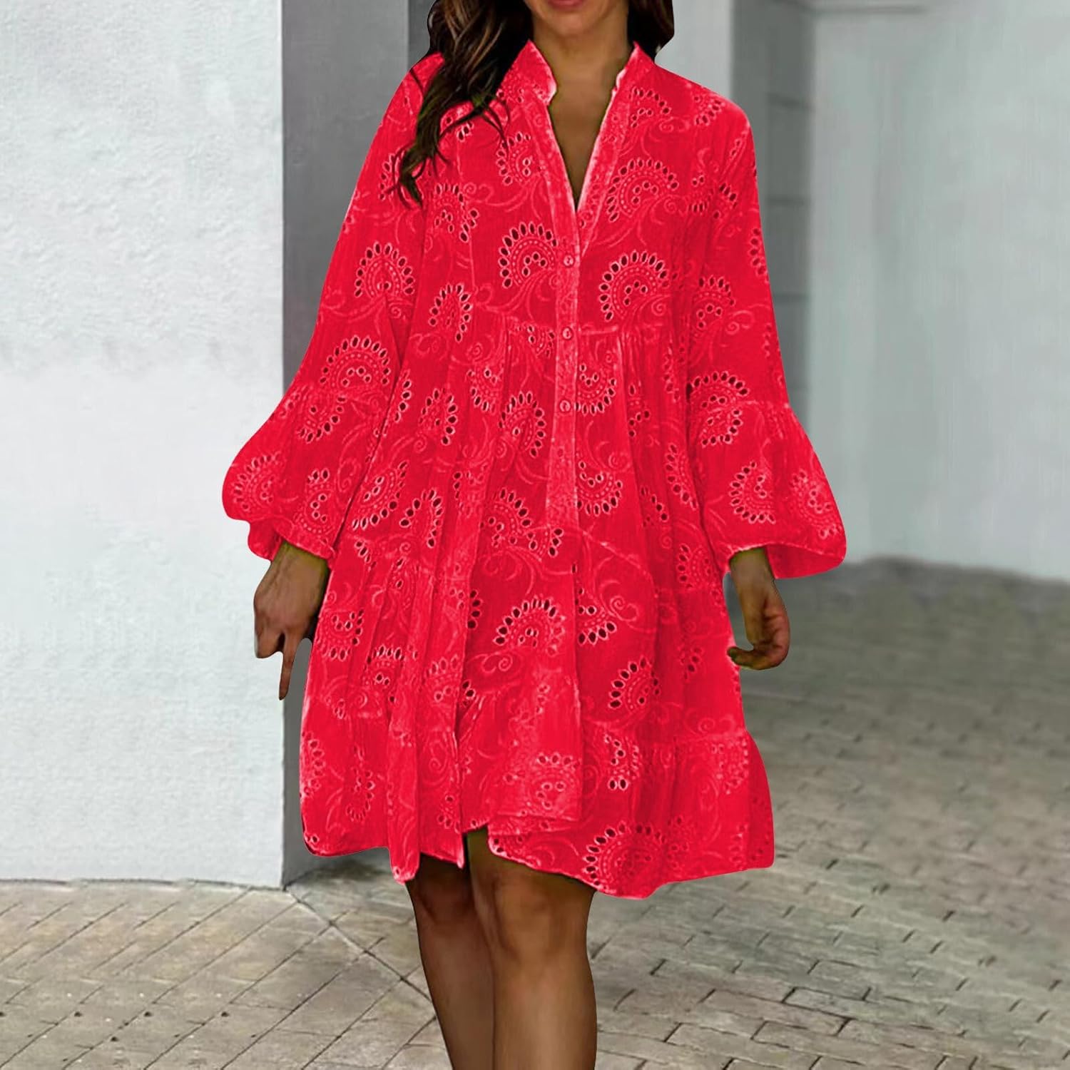 Lydia - Eyelet Dress