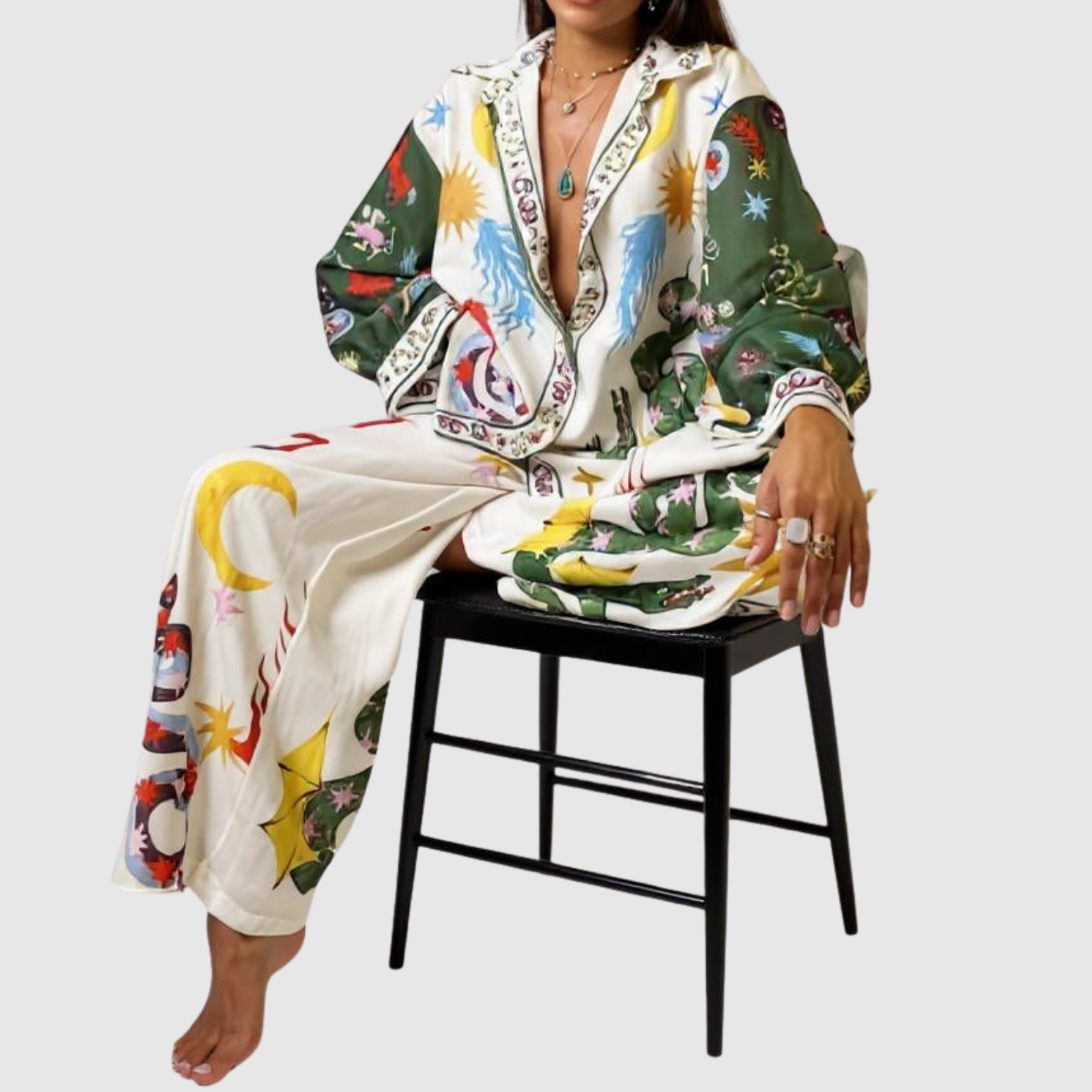 Lorraine women's colourful print jumpsuit