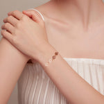 Sterling Silver Paw Print Bracelet — Adjustable Fit