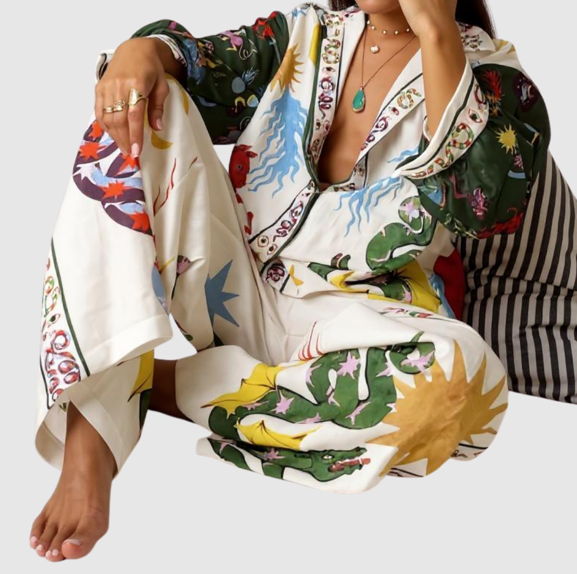 Lorraine women's colourful print jumpsuit