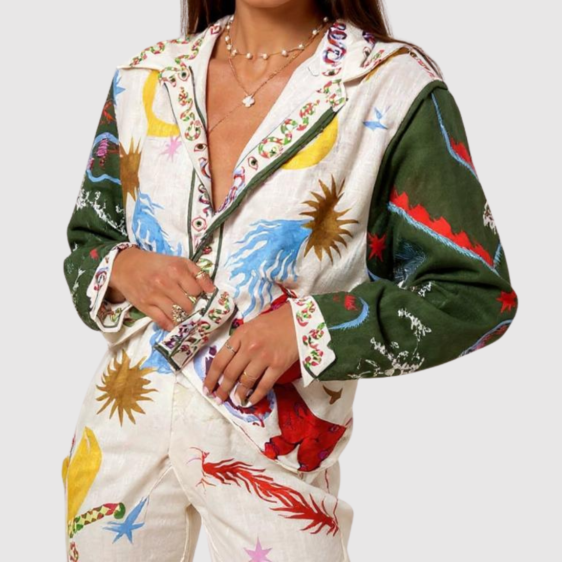 Lorraine women's colourful print jumpsuit
