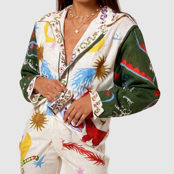 Lorraine women's colourful print jumpsuit