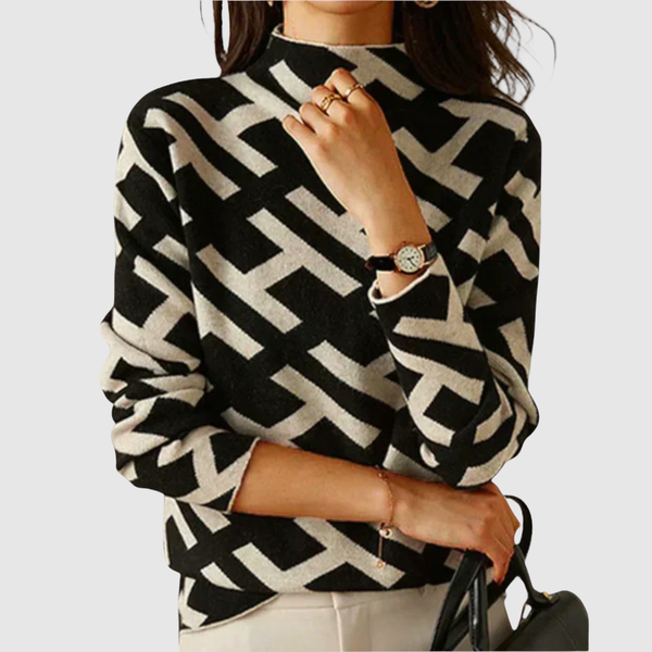 Graphic Pattern Jumper for women