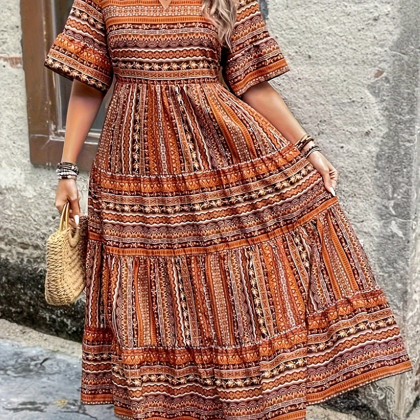 Joraine - Fluid Ethnic Dress