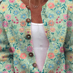 Rosemary pastel floral knitted cardigan