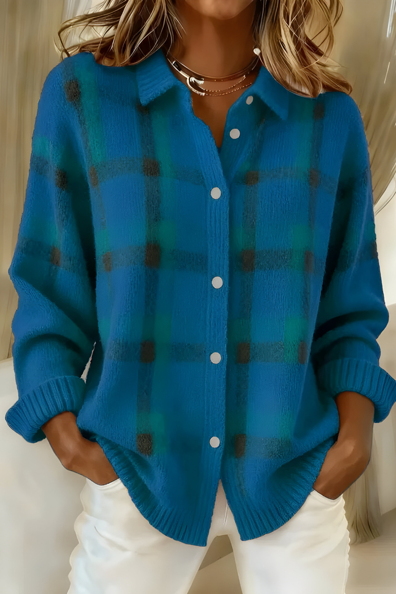 Alice checked button jacket