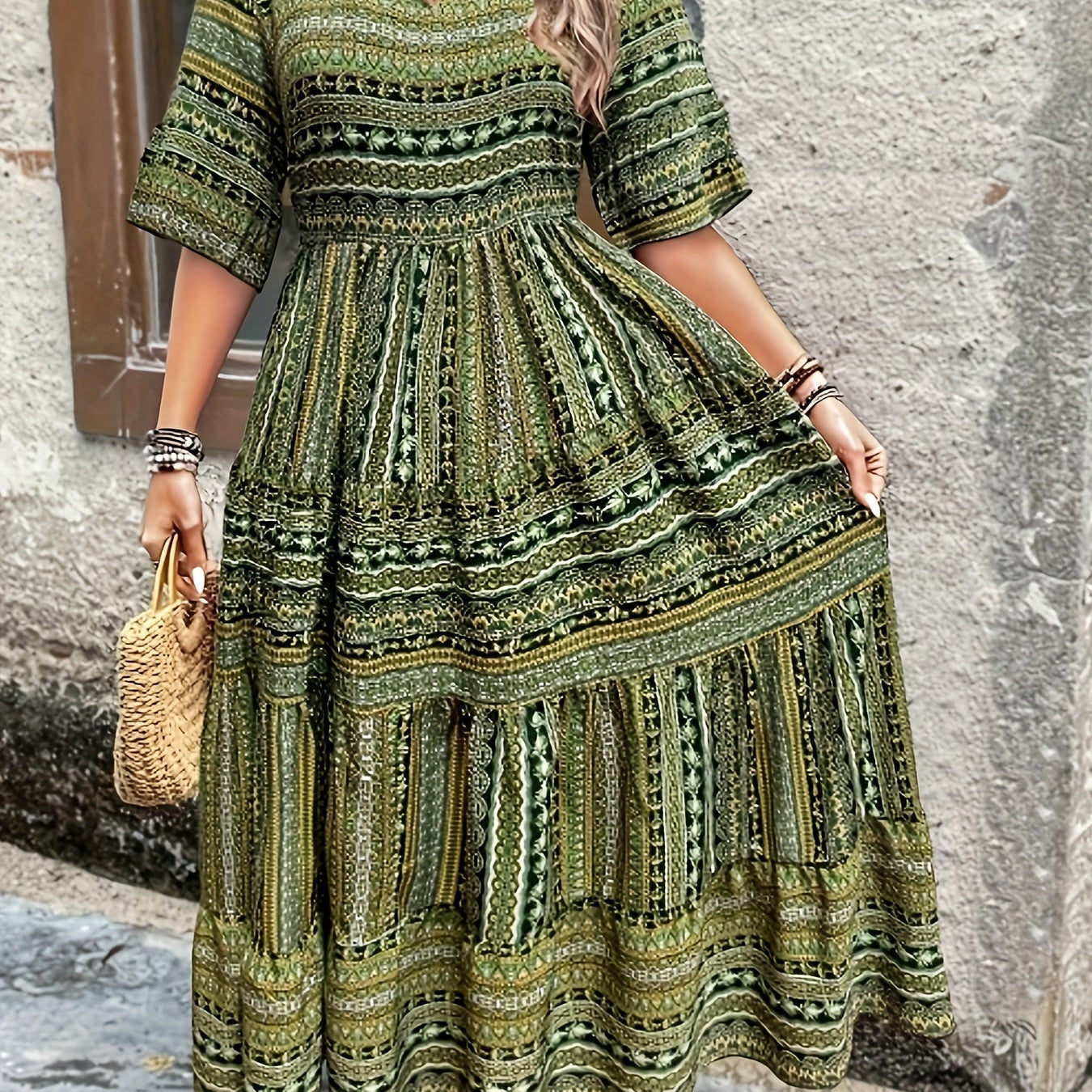 Joraine - Fluid Ethnic Dress