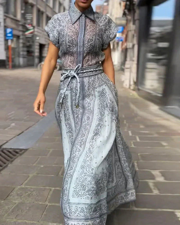 Adele - Bohemian Printed Two-Piece Set