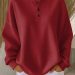 Joanna soft raised-texture pullover