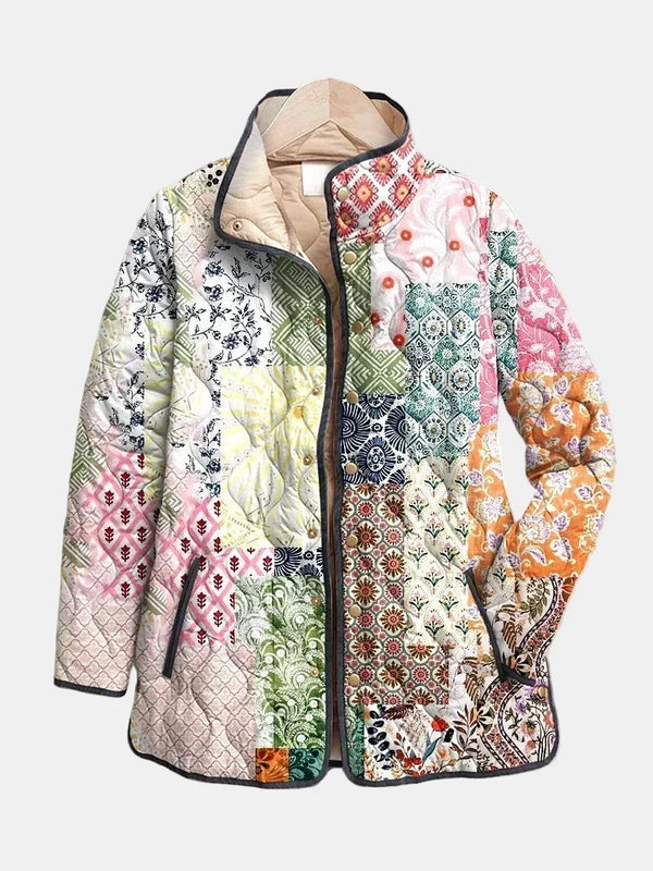Beatrice women's floral patchwork quilted jacket
