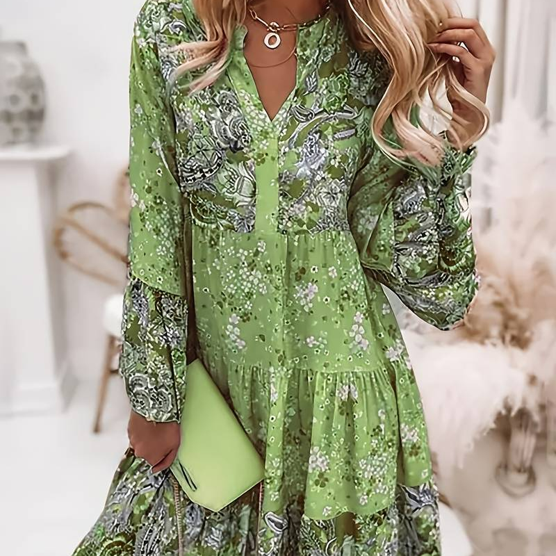 Eira - Printed Boho Dress