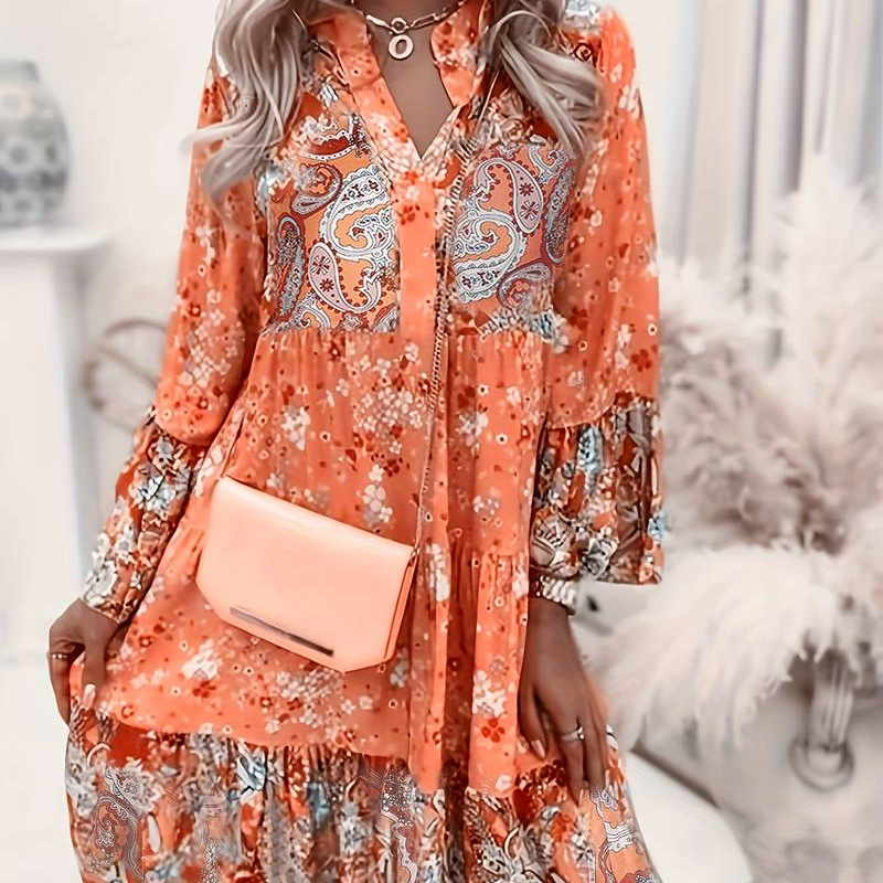 Eira - Printed Boho Dress