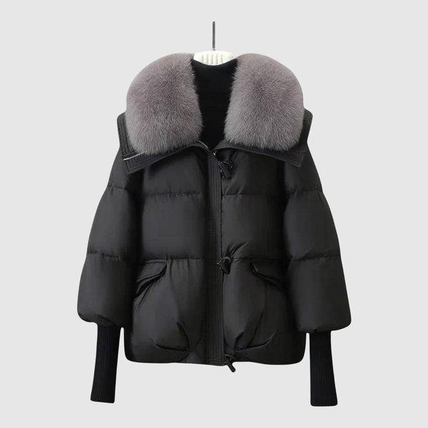 Short Belted Puffer Jacket for women