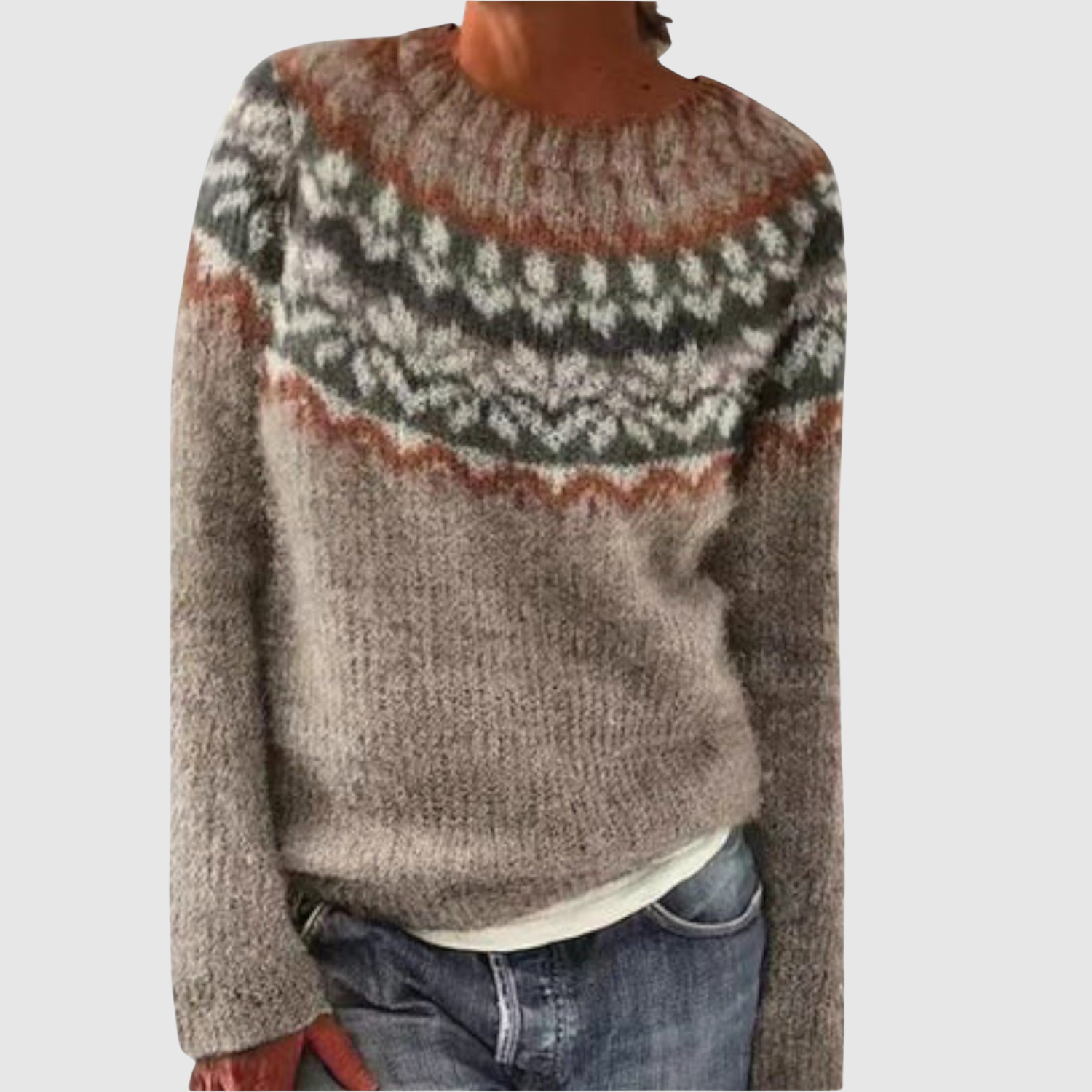 Nordic Motif Jumper for women, view 2