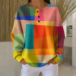 Linda women's geometric henley jumper