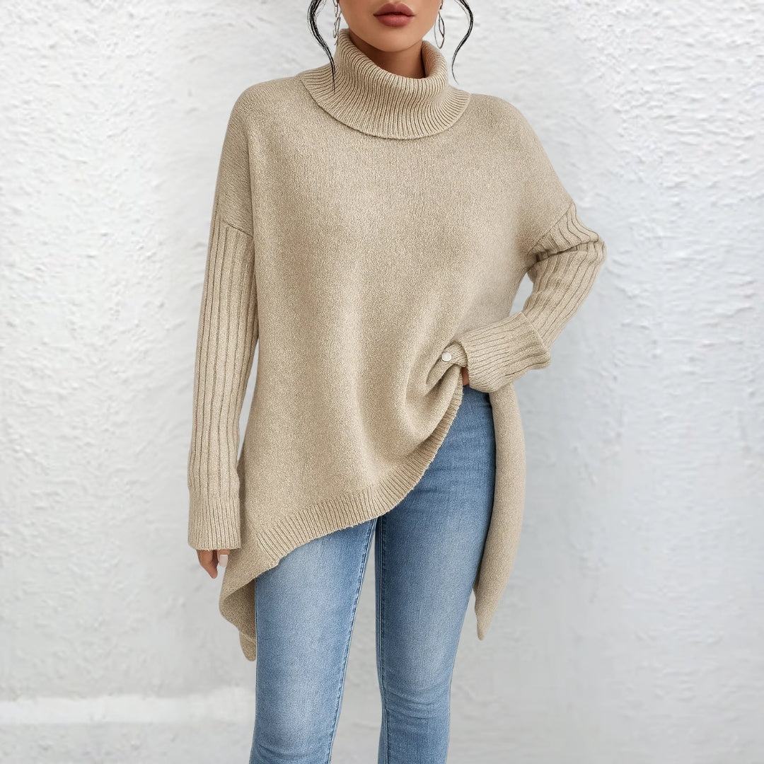 Relaxed Roll Neck Jumper for women, view 6