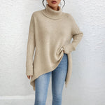 Relaxed Roll Neck Jumper for women, view 6
