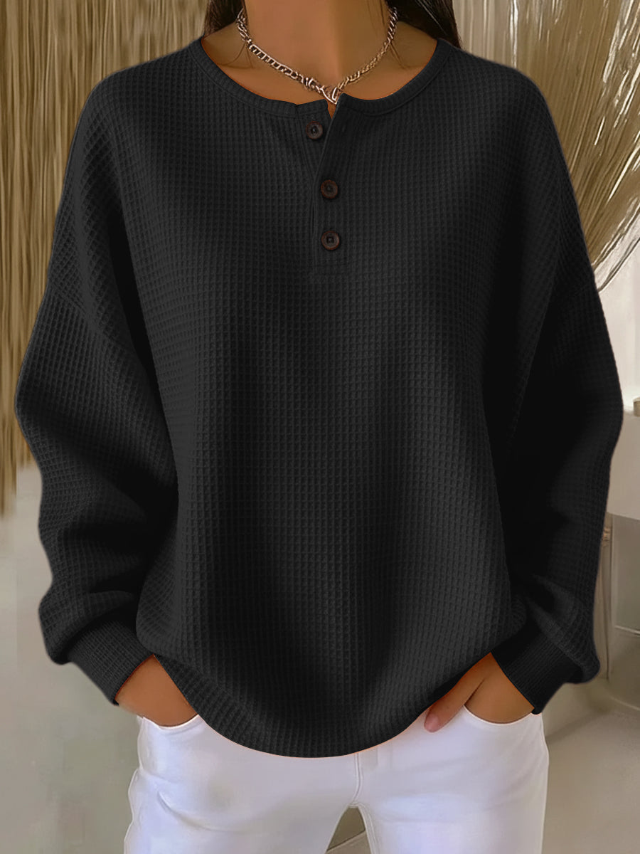 Joanna soft raised-texture pullover