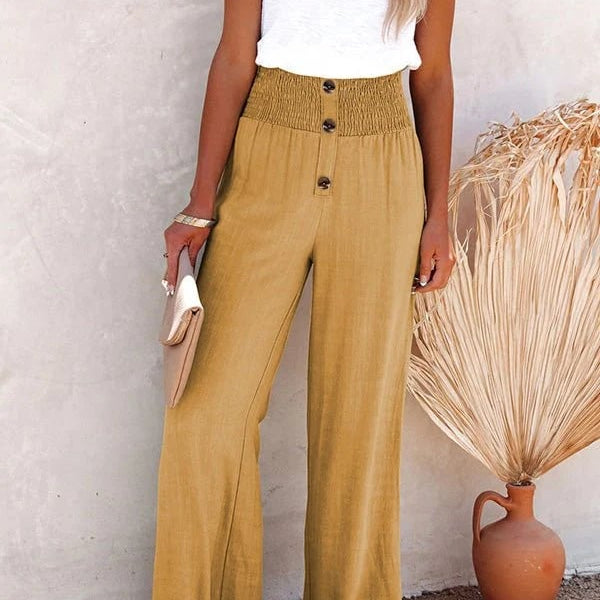 Riana - Relaxed High-Waisted Trousers