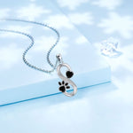 Infinity Heart Paw Print Necklace