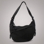 Amelia black zip shoulder bag