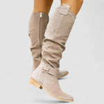 Una women's slouch western knee boots
