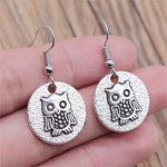 Vintage Owl Bohemian Drop Earrings