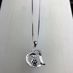 Elegant Stainless Steel Dog Memorial Necklace