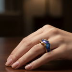 Vintage Golden Ocean Ring