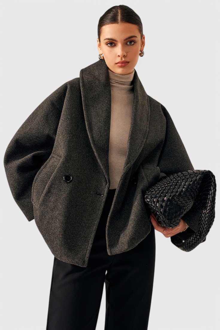 Prudence relaxed oversized shawl-collar coat