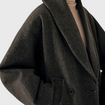 Prudence relaxed oversized shawl-collar coat