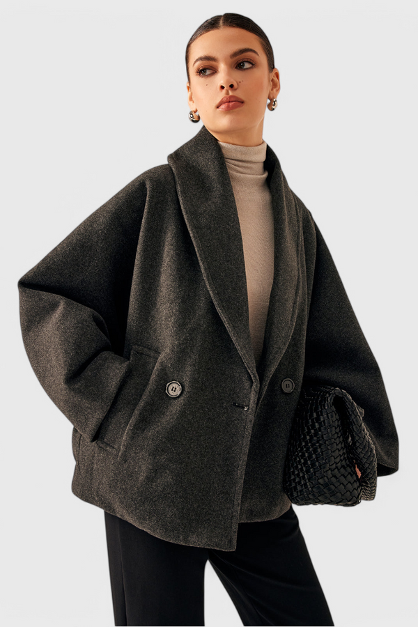 Prudence relaxed oversized shawl-collar coat