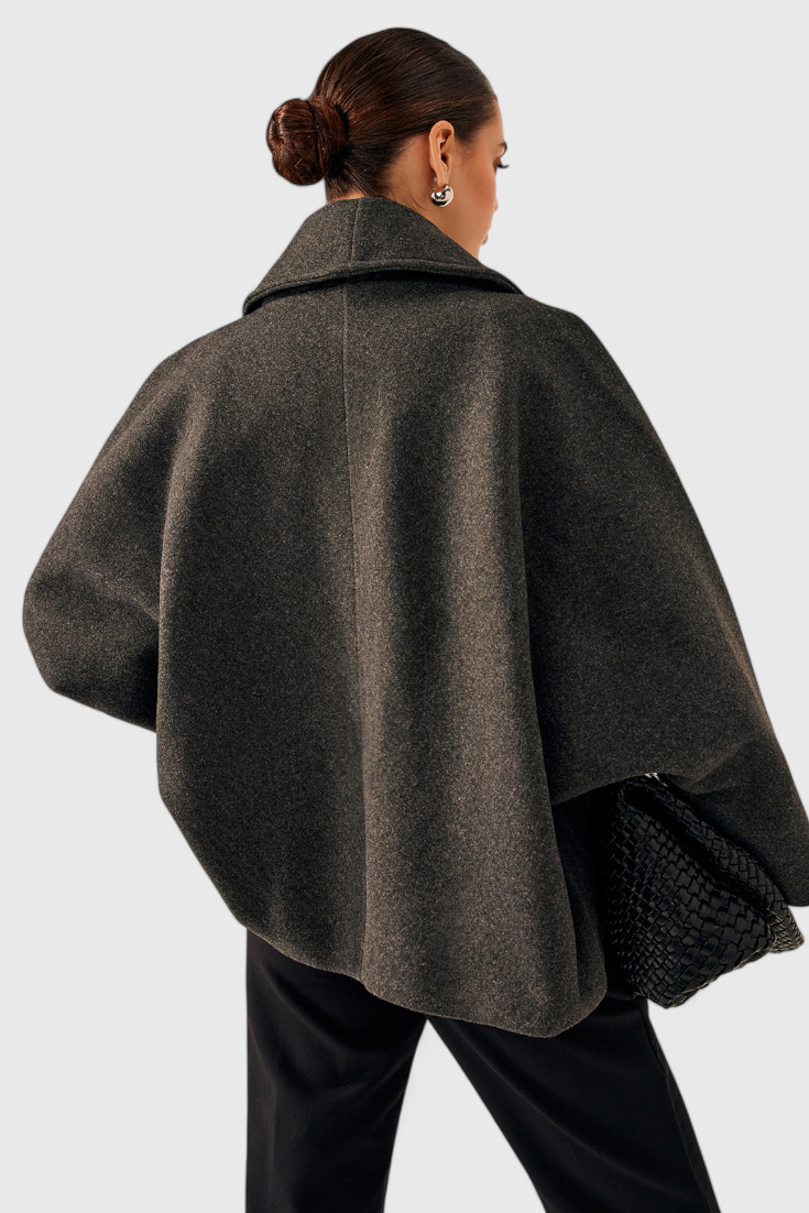 Prudence relaxed oversized shawl-collar coat
