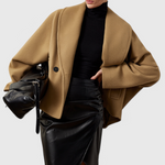 Prudence relaxed oversized shawl-collar coat