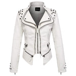Slim Fit Studded Biker Jacket for women, view 7