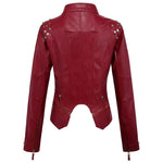 Slim Fit Studded Biker Jacket for women, view 3
