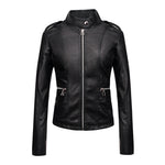 Slim Fit Urban Faux Leather Jacket for women, view 6
