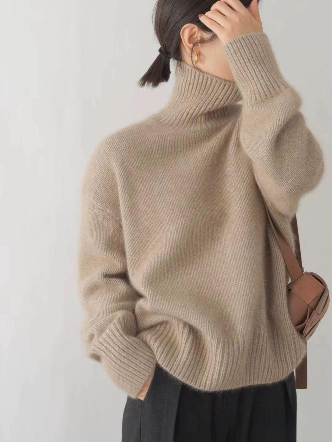 Nicola soft roll-neck jumper