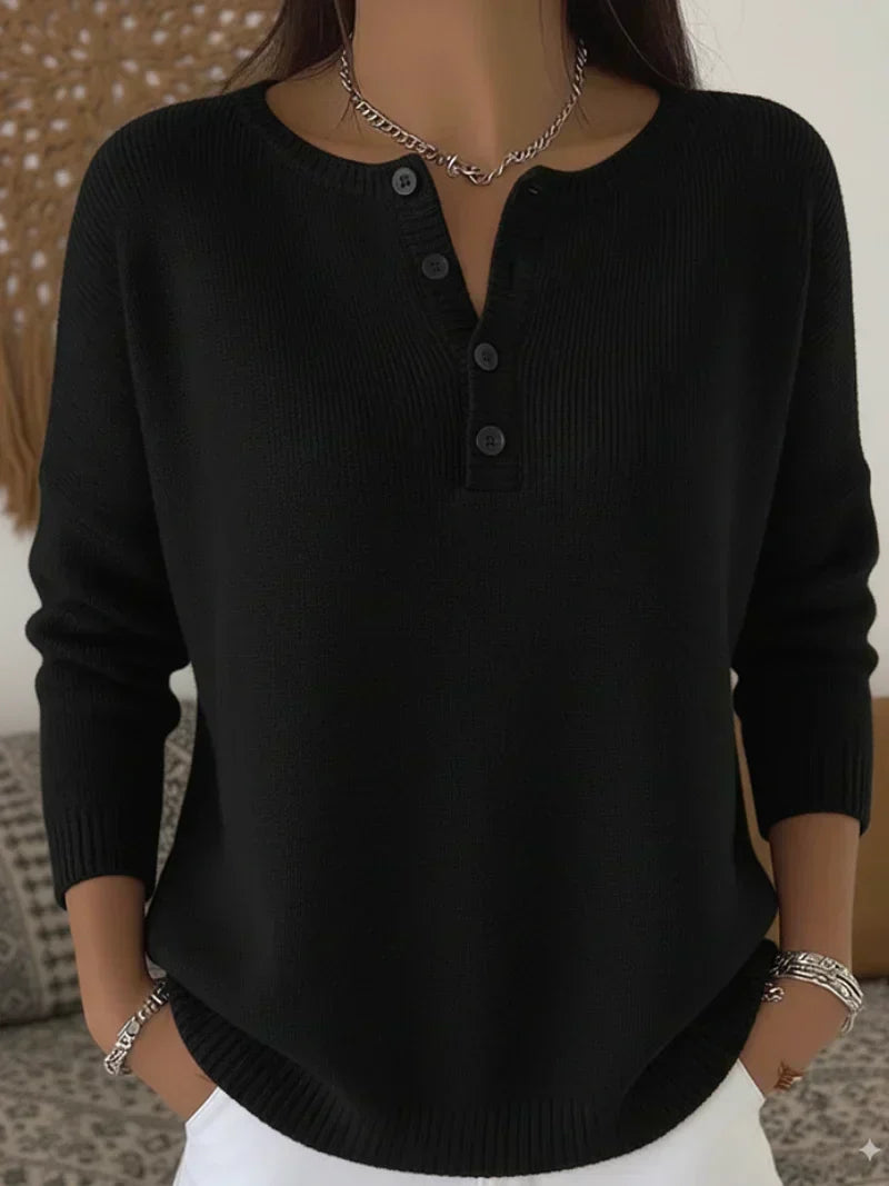 Rachel henley button jumper