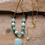 Amazonite Pendant Necklace