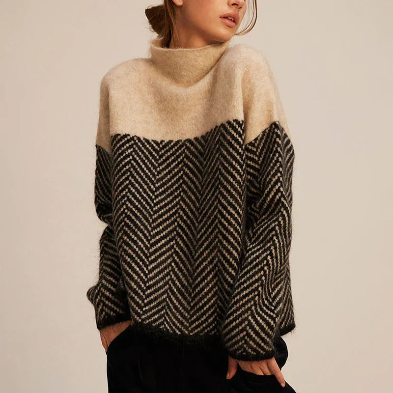 Cashmere Blend Roll Neck Jumper for women, view 2